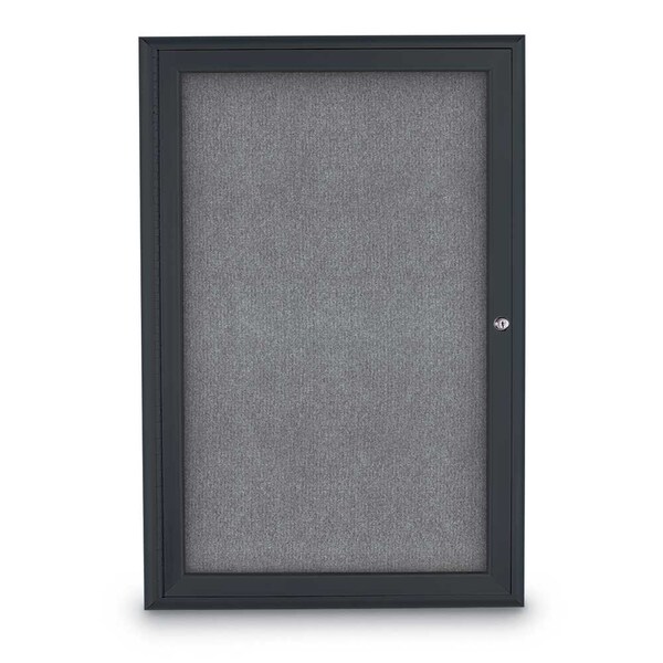 Sliding Door Indoor Enclosed Corkboard, 9